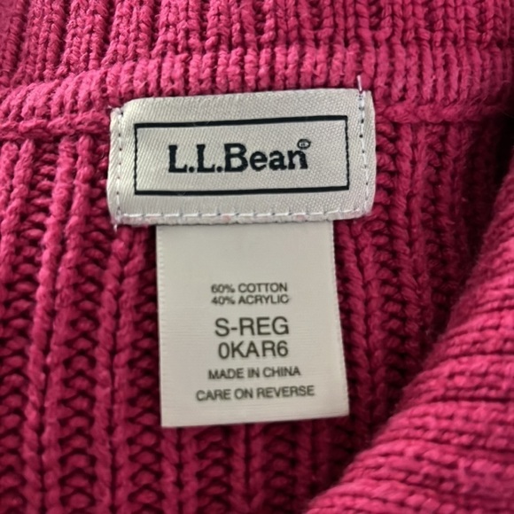 L.L. Bean Belted Button Long Knit Cardigan size Small - Picture 5 of 7